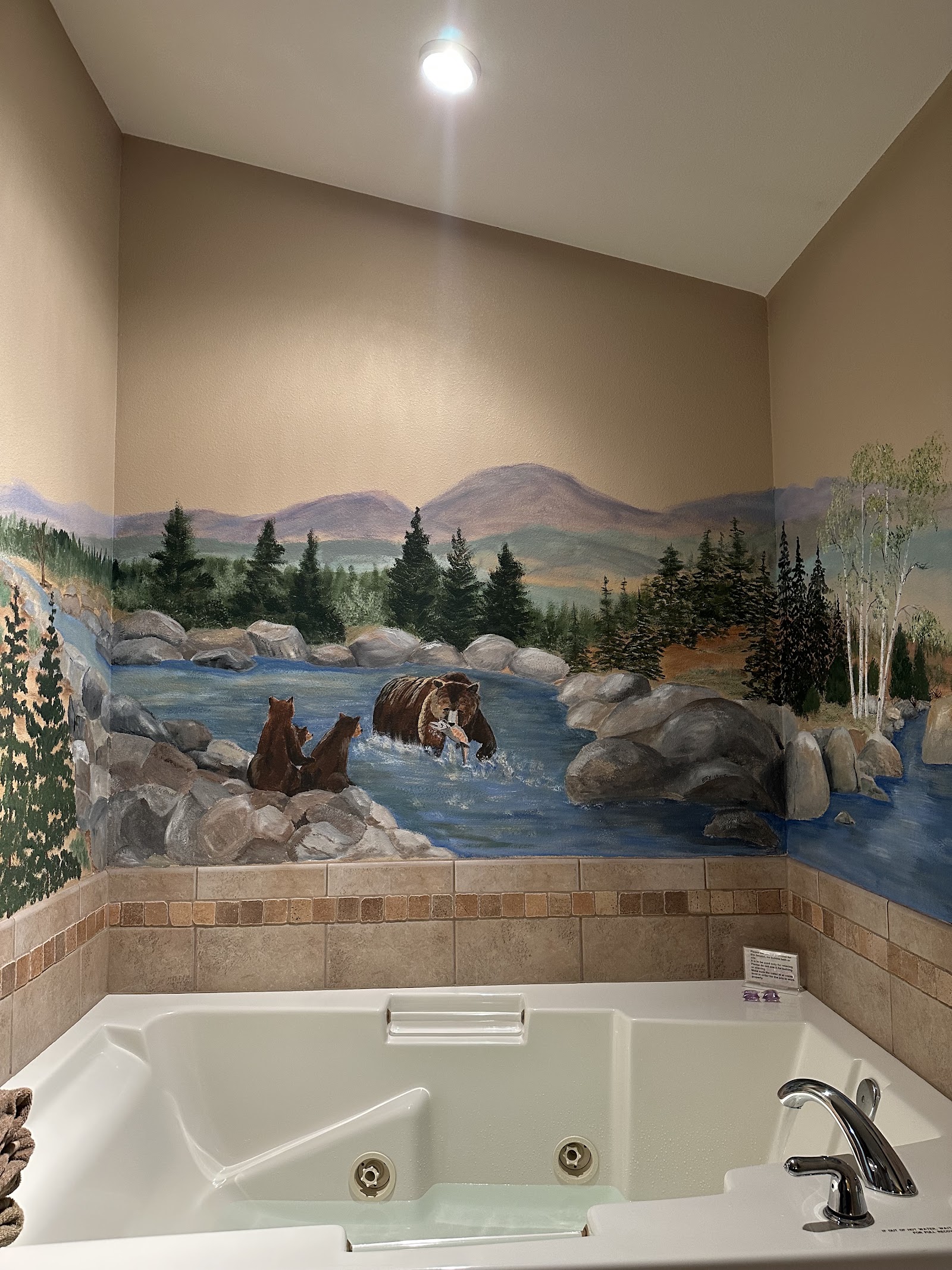 In-room jacuzzi at River Stone Resorts and Bear Paw Suites in Estes Park