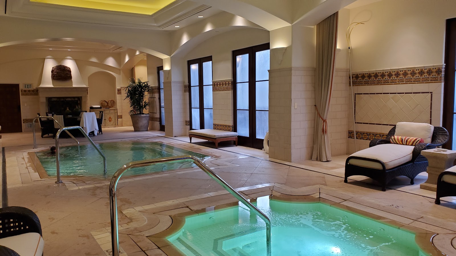 In-room jacuzzi at The Mansion at MGM Grand in Las Vegas