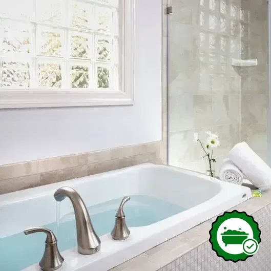 In-room jacuzzi at Inn at Huntingfield Creek in Rock Hall