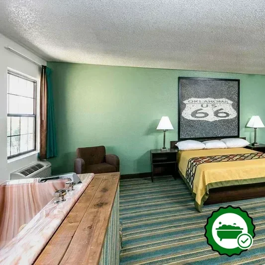 Hotels with jacuzzi in room in Sapulpa